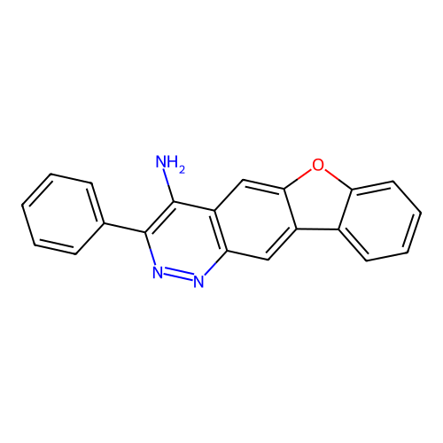 3-苯基-[1]苯并呋喃并[2,3-g]肉啉-4-胺 structure