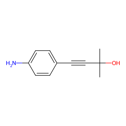 4-(4-Amino-phenyl)-2-methyl-but-3-yn-2-ol structure