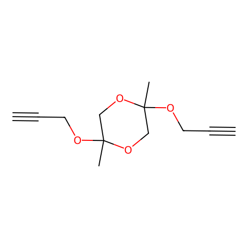 1,4-Dioxane, 2,5-dimethyl-2,5-bis(2-propynyloxy)- structure