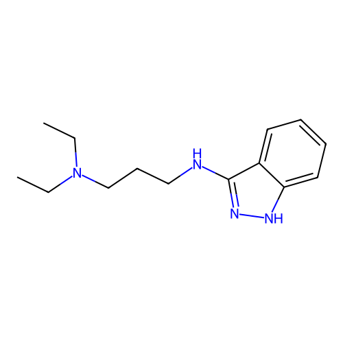 1,3-Propanediamine, N,N-diethyl-N'-(1H-indazol-3-yi)- structure