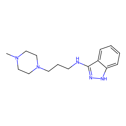 1H-Indazol-3-amine, N-(3-(4-methyl-1-piperazinyl)propyl)- structure