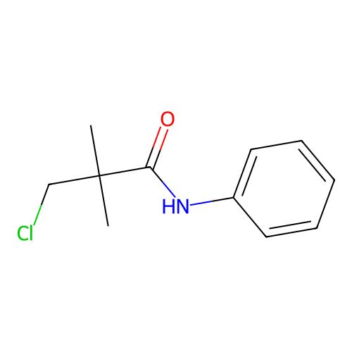 3-chloro-2,2-dimethyl-N-phenylpropanamide structure