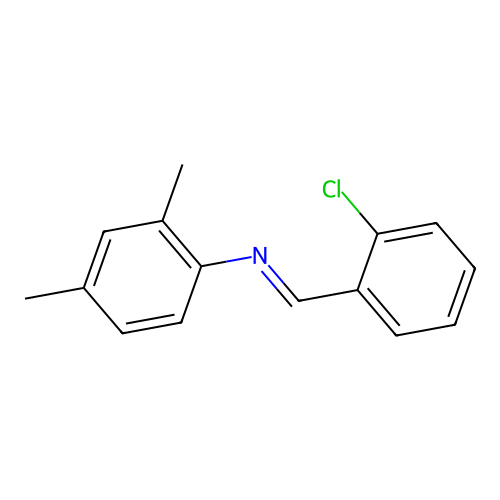 N-(2-Chlorobenzylidene)-2,4-xylidine structure