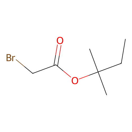 Acetic acid, bromo-, 1,1-dimethylpropyl ester structure