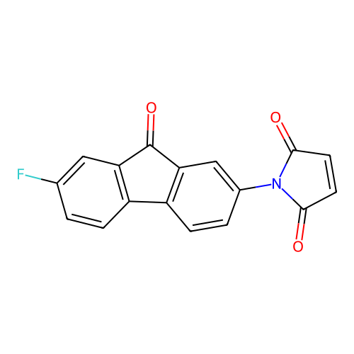 1-(7-Fluoro-9-oxofluoren-2-yl)pyrrole-2,5-dione structure