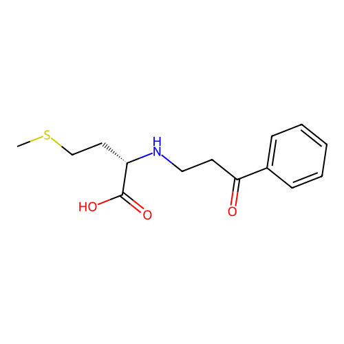 Methionine, N-(3-oxo-3-phenylpropyl)- structure