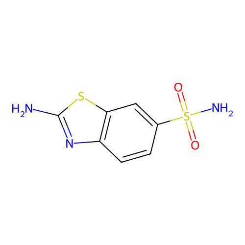 2-氨基-1,3-苯并噻唑-6-磺酰胺 structure