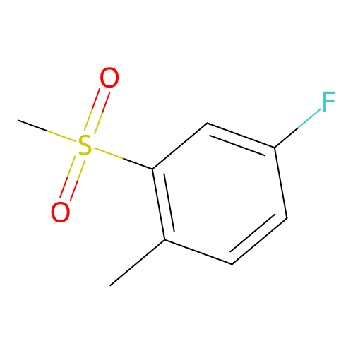Benzene, 4-fluoro-1-methyl-2-(methylsulfonyl)- structure