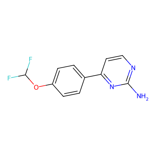 4-[4-(Difluoromethoxy)phenyl]pyrimidin-2-amine structure