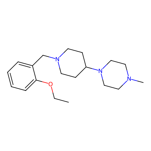 1-[1-(2-Ethoxybenzyl)piperidin-4-yl]-4-methylpiperazine structure