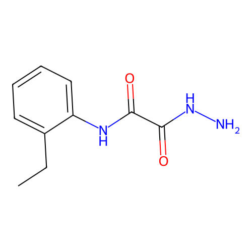 N-(2-ethylphenyl)-2-hydrazino-2-oxoacetamide structure