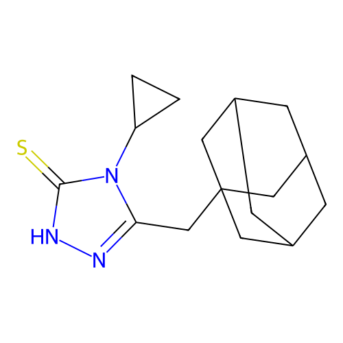 5-(Adamantan-1-ylmethyl)-4-cyclopropyl-4H-1,2,4-triazole-3-thiol structure