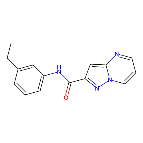 N-(3-ethylphenyl)pyrazolo[1,5-a]pyrimidine-2-carboxamide structure