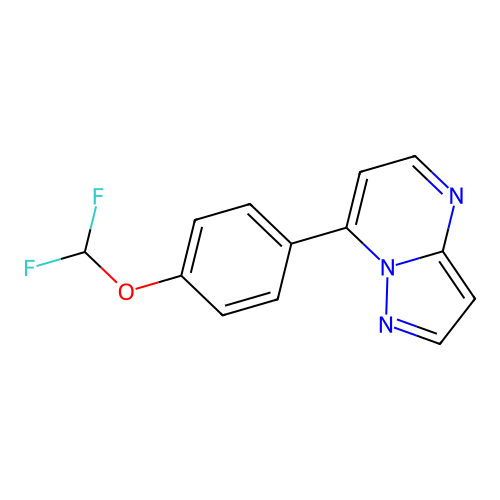 7-[4-(Difluoromethoxy)phenyl]pyrazolo[1,5-a]pyrimidine structure
