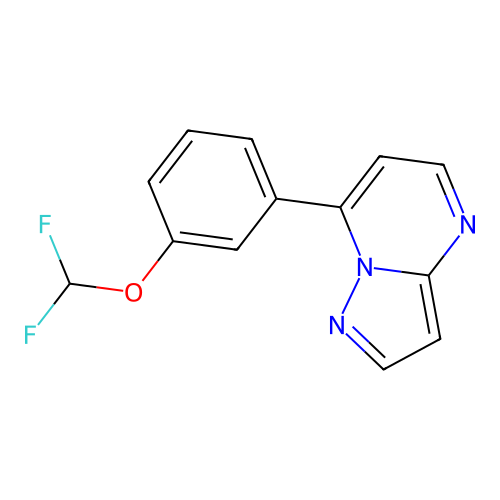 7-[3-(Difluoromethoxy)phenyl]pyrazolo[1,5-a]pyrimidine structure