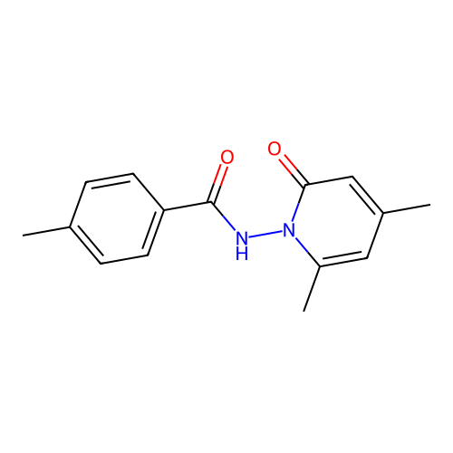 N-(4,6-dimethyl-2-oxopyridin-1(2H)-yl)-4-methylbenzamide structure