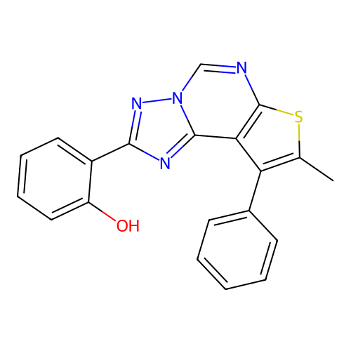 2-(8-Methyl-9-phenylthieno[3,2-e][1,2,4]triazolo[1,5-c]pyrimidin-2-yl)phenol structure