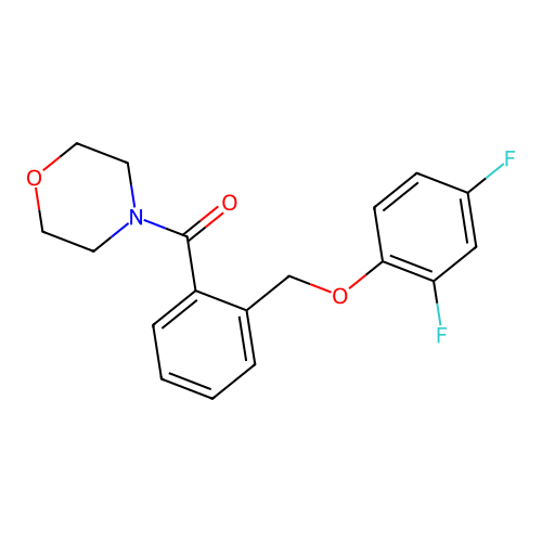 [2-[(2,4-Difluorophenoxy)methyl]phenyl]-morpholin-4-ylmethanone structure