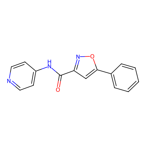 5-phenyl-N-(pyridin-4-yl)-1,2-oxazole-3-carboxamide structure