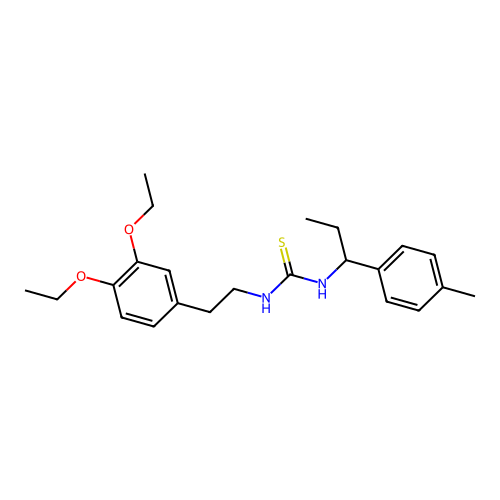 1-[2-(3,4-Diethoxyphenyl)ethyl]-3-[1-(4-methylphenyl)propyl]thiourea structure
