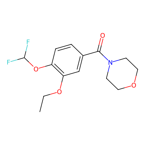 [4-(Difluoromethoxy)-3-ethoxyphenyl](morpholin-4-yl)methanone structure