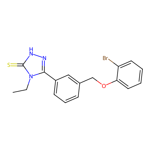 5-(3-((2-Bromophenoxy)methyl)phenyl)-4-ethyl-4H-1,2,4-triazole-3-thiol structure