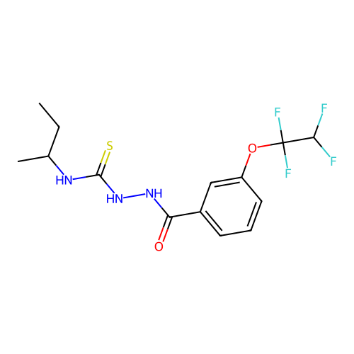 1-Butan-2-yl-3-[[3-(1,1,2,2-tetrafluoroethoxy)benzoyl]amino]thiourea structure