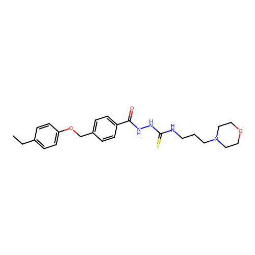 1-[[4-[(4-Ethylphenoxy)methyl]benzoyl]amino]-3-(3-morpholin-4-ylpropyl)thiourea structure