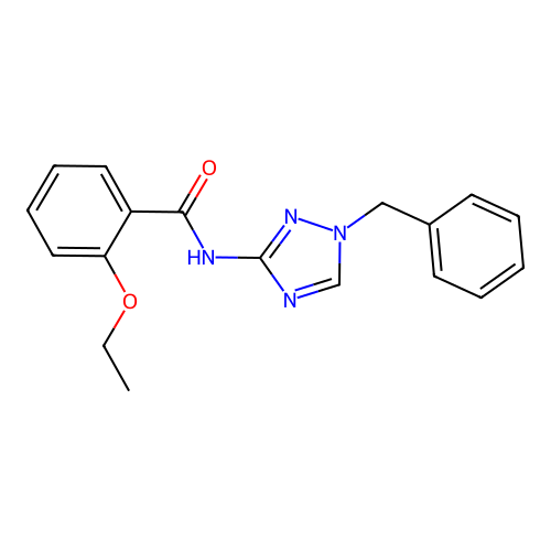 N-(1-benzyl-1H-1,2,4-triazol-3-yl)-2-ethoxybenzamide structure