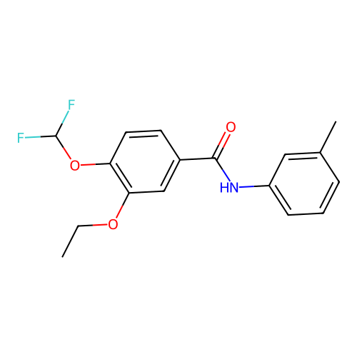 4-(difluoromethoxy)-3-ethoxy-N-(3-methylphenyl)benzamide structure