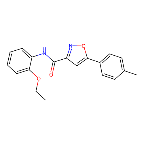 N-(2-ethoxyphenyl)-5-(4-methylphenyl)-1,2-oxazole-3-carboxamide structure