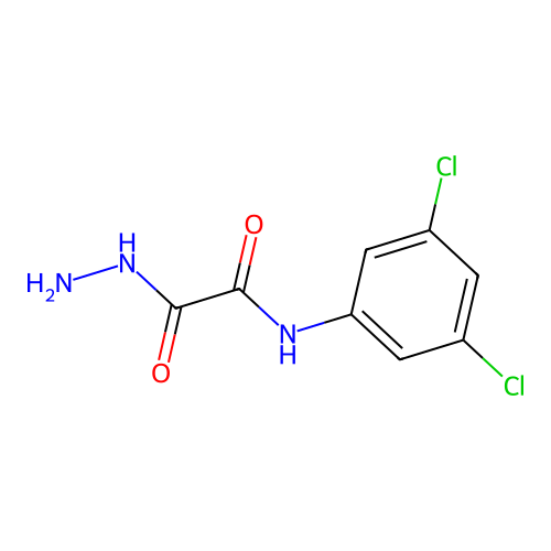 N-(3,5-dichlorophenyl)-2-hydrazinyl-2-oxoacetamide structure