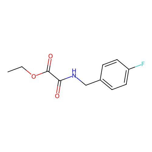 Ethyl 2-((4-fluorobenzyl)amino)-2-oxoacetate structure