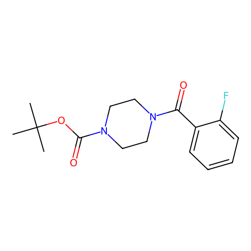 Tert-butyl 4-(2-fluorobenzoyl)piperazine-1-carboxylate structure