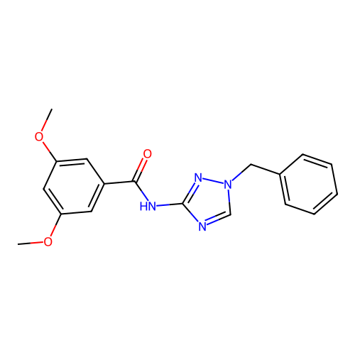 N-(1-benzyl-1H-1,2,4-triazol-3-yl)-3,5-dimethoxybenzamide structure