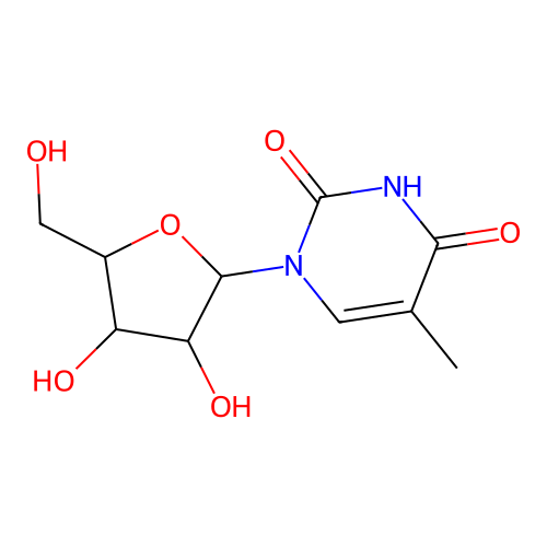 1-[3,4-Dihydroxy-5-(hydroxymethyl)oxolan-2-yl]-5-methylpyrimidine-2,4-dione structure