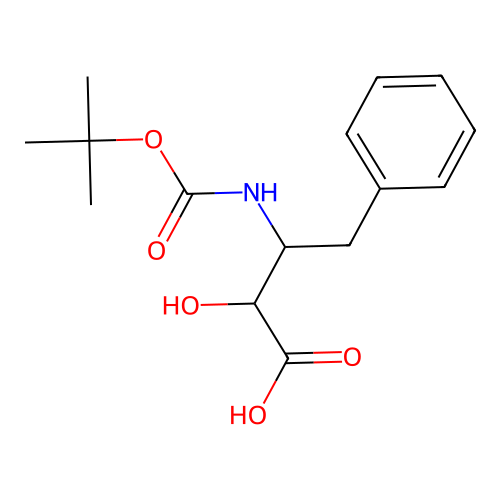 3-tert-Butoxycarbonylamino-2-hydroxy-4-phenylbutyric acid structure