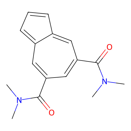 5-N,5-N,7-N,7-N-tetramethylazulene-5,7-dicarboxamide structure