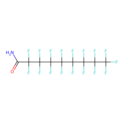 2,2,3,3,4,4,5,5,6,6,7,7,8,8,9,9,9-Heptadecafluorononanamide structure