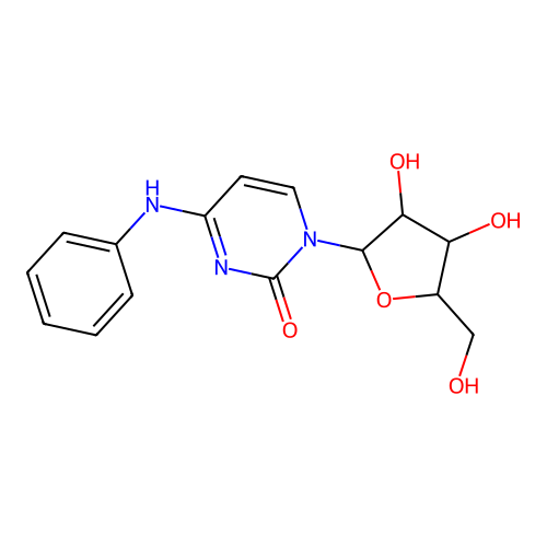 4-Anilino-1-[3,4-dihydroxy-5-(hydroxymethyl)oxolan-2-yl]pyrimidin-2-one structure