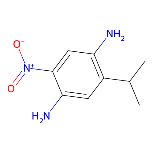 4-Amino-3-nitro-6-isopropylaniline structure