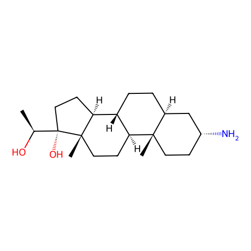 (20S)-3I+/--Amino-5alpha-pregnane-17,20-diol structure