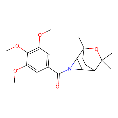 (3,4,5-Trimethoxyphenyl)(5,7,7-trimethyl-6-oxa-3-azatricyclo[3.2.2.0~2,4~]nonan-3-yl)methanone structure