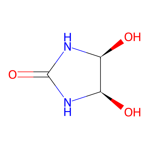 4,5-Dihydroxy-2-imidazolidinone, cis- structure