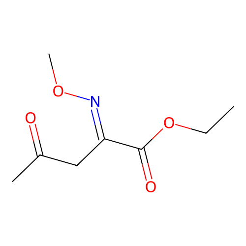 Ethyl 2-(methoxyimino)-4-oxopentanoate structure