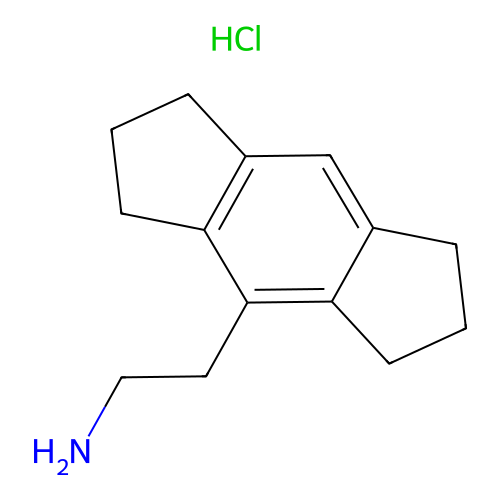 s-Indacene-4-ethanamine, 1,2,3,5,6,7-hexahydro-, hydrochloride structure