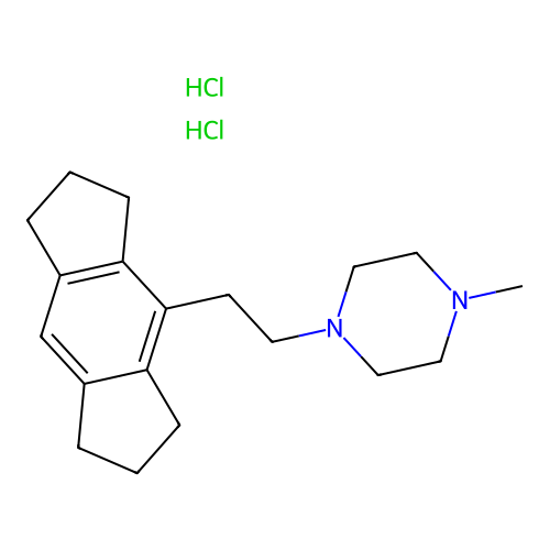 C19-H28-N2.2Cl-H.1/2H2-O structure