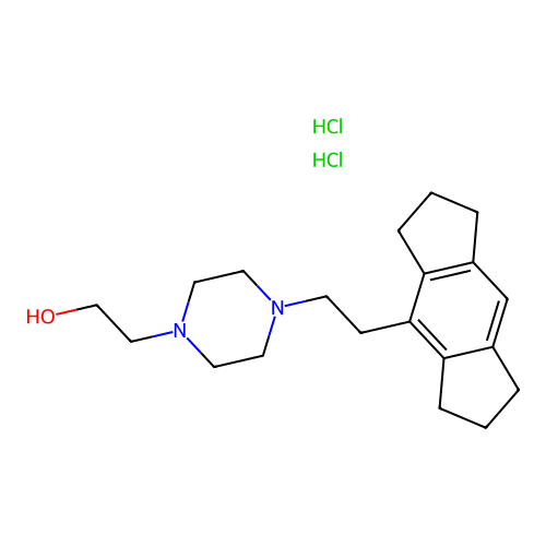 C20H30N2O.2ClH.1/2H2O structure