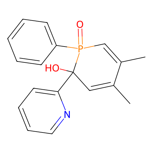 4,5-Dimethyl-1-phenyl-2-(2-pyridinyl)-1,2-dihydro-2-phosphininol 1-oxide structure