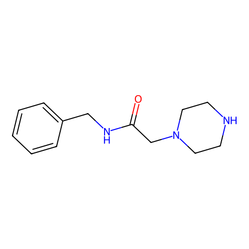 N-benzyl-2-(piperazin-1-yl)acetamide structure